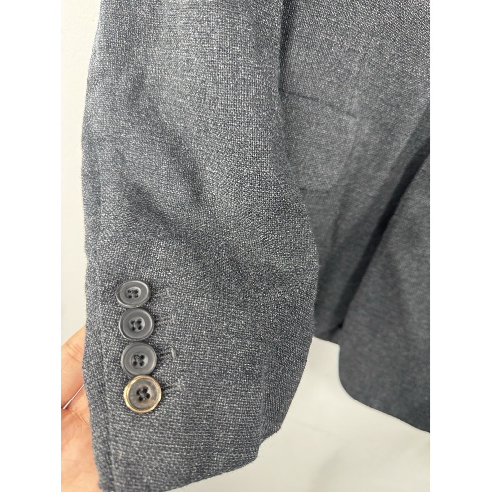 THOMAS PINK ‎ Virgin Wool Suit Jacket Coat Blazer Grey Size 42 R Unstructured - Picture 11 of 11